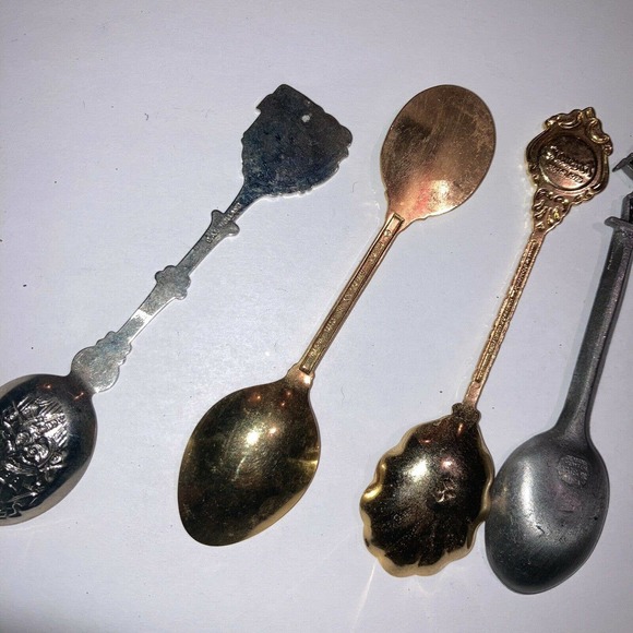 Lot of 5 Vintage Collectible Souvenir Travel Spoons Arizona Pewter Native Havasu - Picture 6 of 11